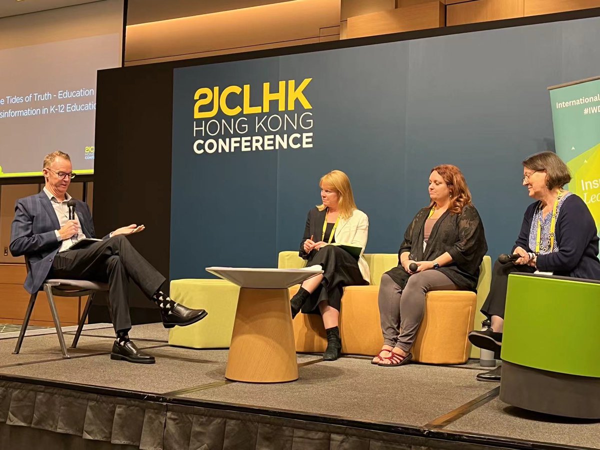 Panel on MISinformation; don't get it confused with DISinformation! There is no longer ONE correct answer. #21CLHK @librarianedge @innovative_inq @KristinZiemke