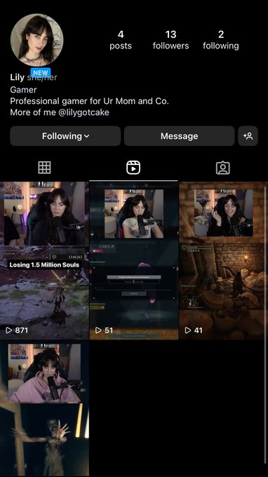 Everyone go follow my new IG! I&rsquo;ll be posting all my gaming content there🥰 https://t.co/nh6Fo4lvf3 https://t
