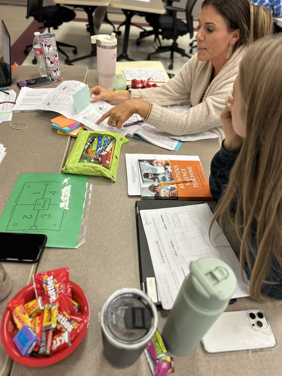 JLoLISDScience's tweet image. PLC Science Leads sharing their students’ final models with their District PLC to find patterns of scientific concepts their students are showing in their models and errors/omissions. Powerful conversations! I love our Science teachers! #1LISD #3DScience @lisdsecsci