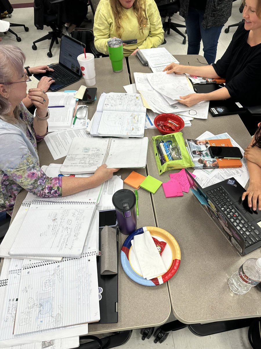 JLoLISDScience's tweet image. PLC Science Leads sharing their students’ final models with their District PLC to find patterns of scientific concepts their students are showing in their models and errors/omissions. Powerful conversations! I love our Science teachers! #1LISD #3DScience @lisdsecsci