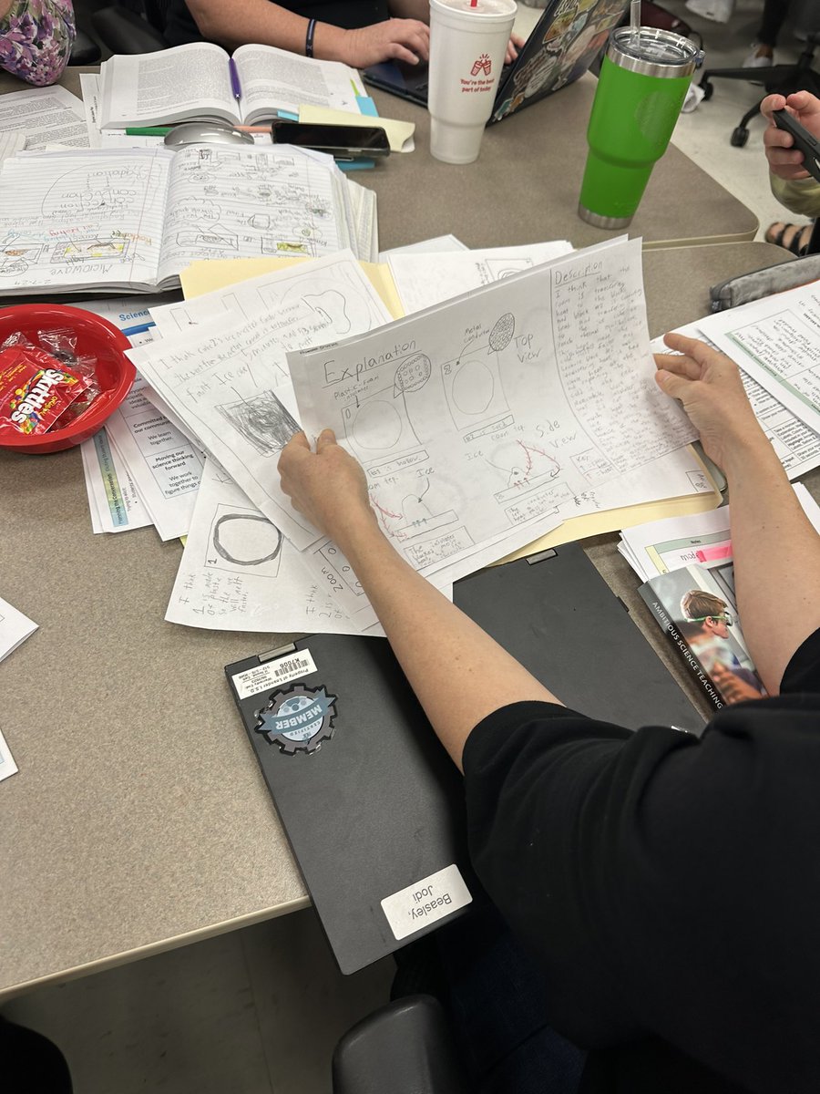 JLoLISDScience's tweet image. PLC Science Leads sharing their students’ final models with their District PLC to find patterns of scientific concepts their students are showing in their models and errors/omissions. Powerful conversations! I love our Science teachers! #1LISD #3DScience @lisdsecsci