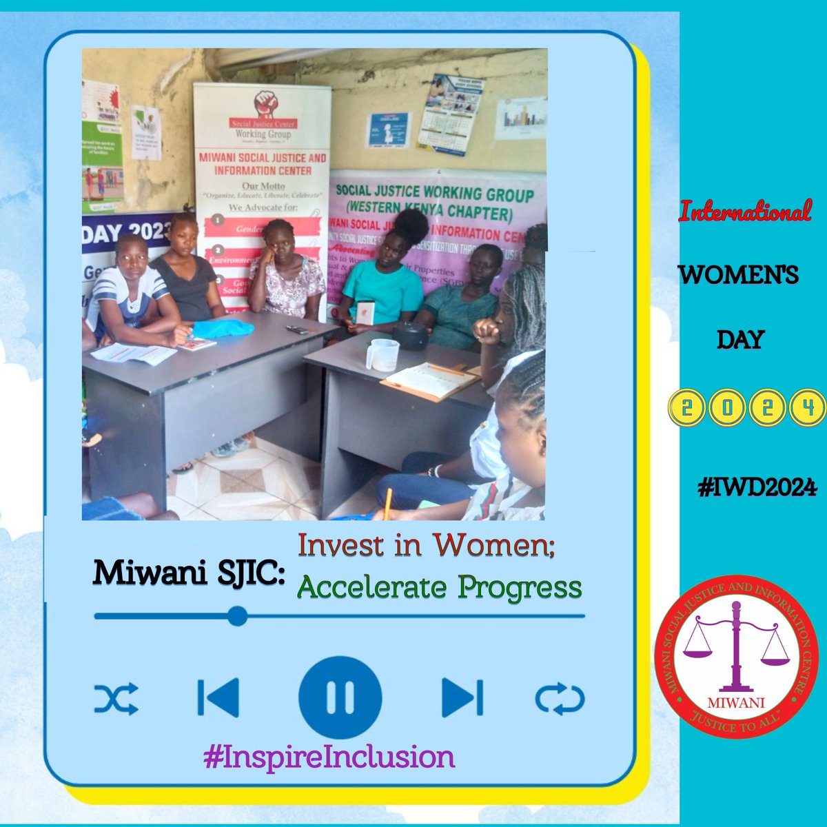advocaterodgers's tweet photo. Happy #InternationalWomensDay. Invest in Women, Accelerate Progress means continued advocacy on social progress and gender equality by respecting and empowering women. Inspire Inclusion calls for inclusion of women's voices in development and participation.#IWD2024 @MiwaniCentre https://t.co/xRofdmzSKw