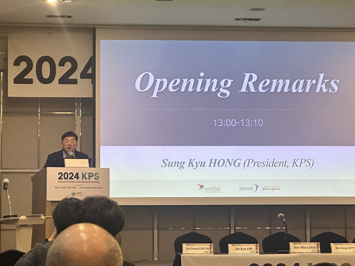The Korean Prostate Society tweet media
