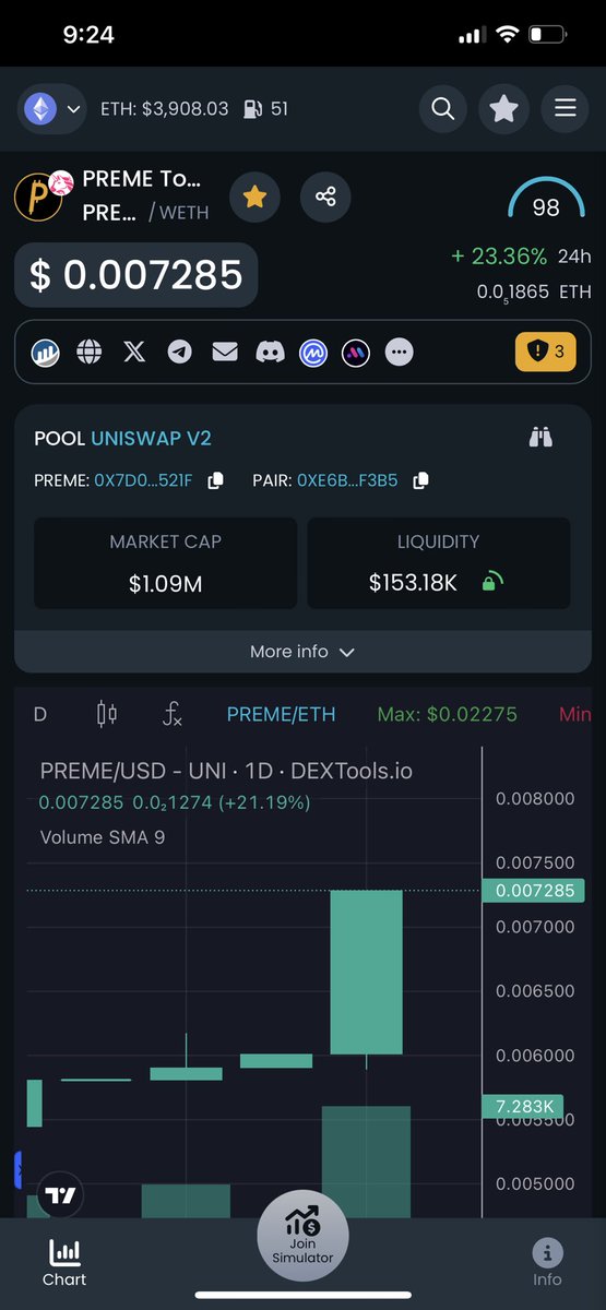 Mak59449091's tweet image. #PREME IS UP 23%

WE ARE GOING TO THE MOON 

@JACKPOTJB77 @JakeGagain @ianheinischmma @iambroots @1MillSaviour @3orovik @zachhumphries @austinahilton 

#FULEVEL #Bitcoin #Crypto #Altcoins #Binance #KuCoin #Base