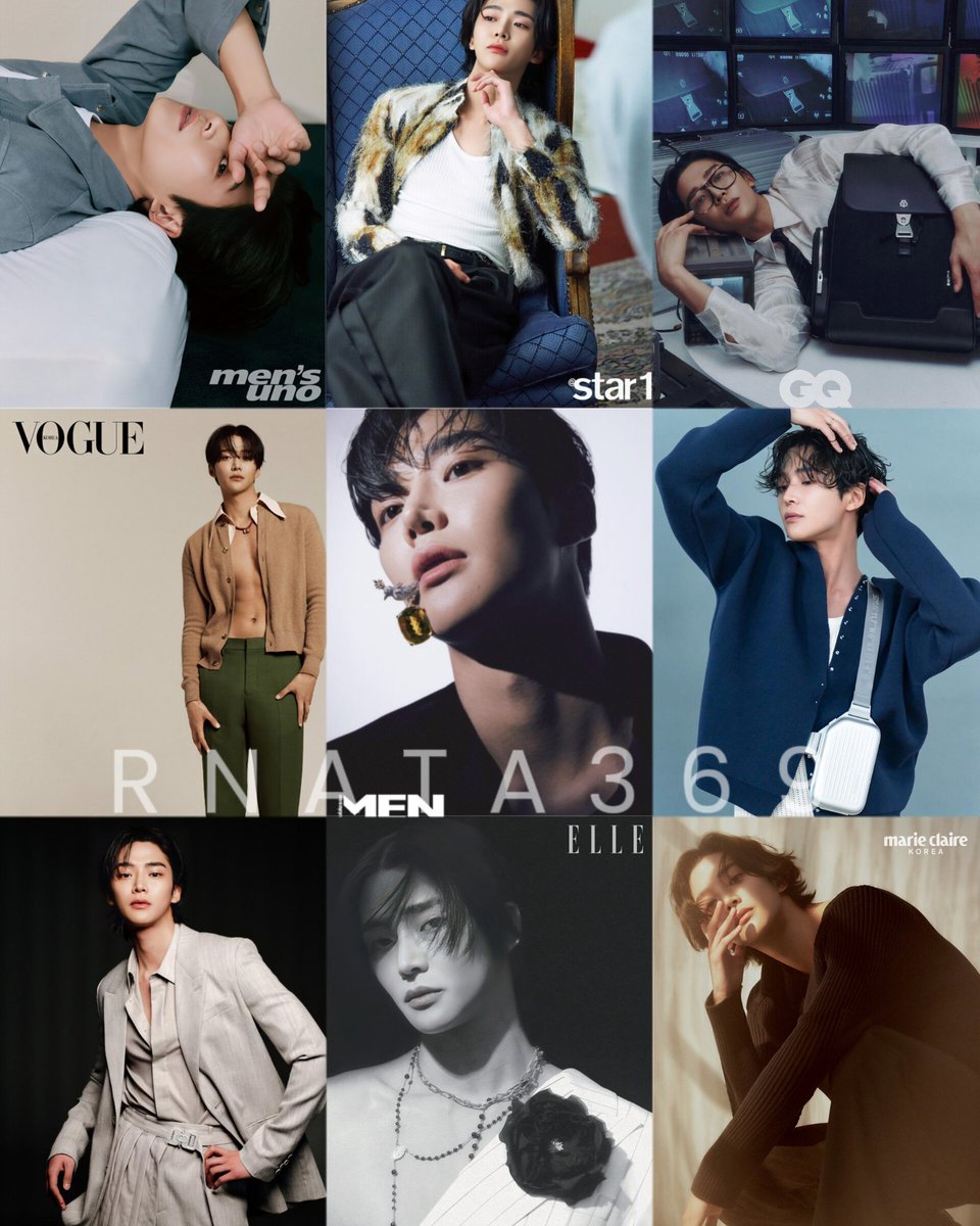 Model Rowoon in several magazines (2022-2024) 

#로운 #Rowoon all pictures cr to #ElleKorea #GQkorea #VogueKorea #MensUno #Star1 #NumeroJapan #anOthermagazine #MarieClaireKorea #NoblesseMen