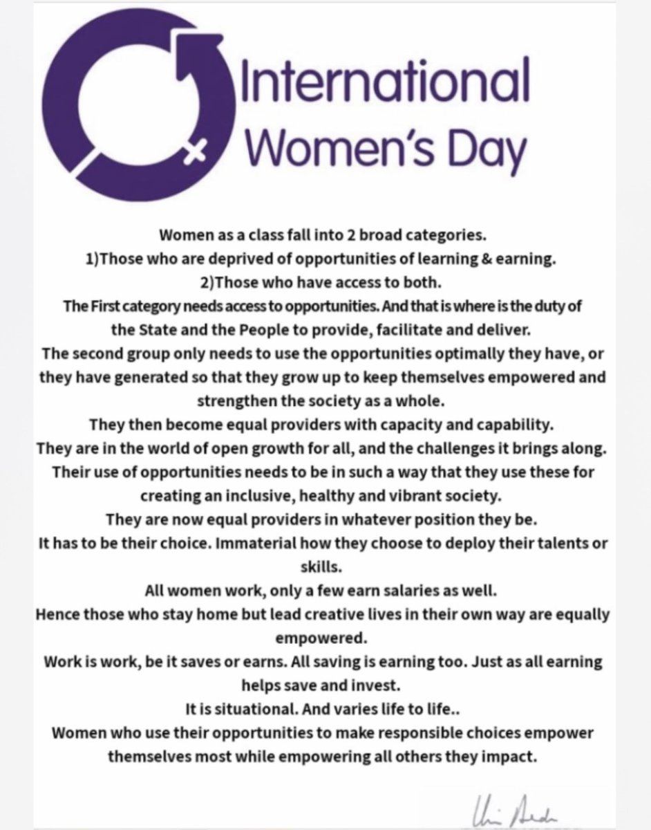 Happy Women’s Day. 
#WomensDay #WomensDay24