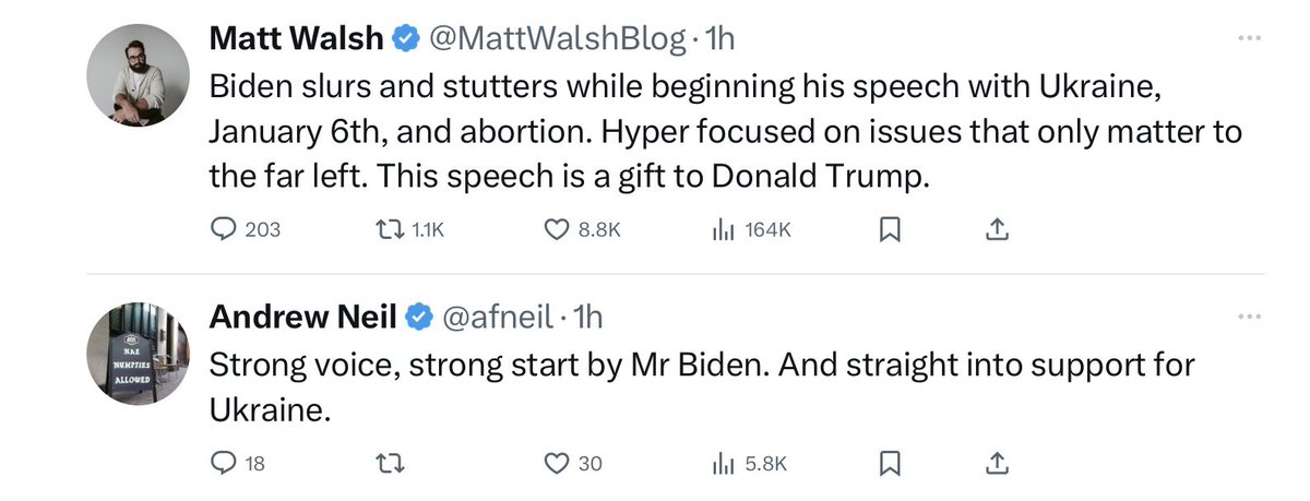 An interesting juxtaposition on my timeline.