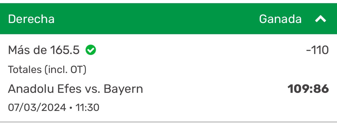 GMx_Picks's tweet photo. 🤑🤑🤑🤑🤑🤑
¡Puro #Verdazo en esta cuenta chingaaaaa!
Cobramos 3 de 4 #Sharp #Picks de mi #EuroLiga. Solo nos falló el Madrid.
¡Gran liga para apostar! https://t.co/WkWLD7lEyL