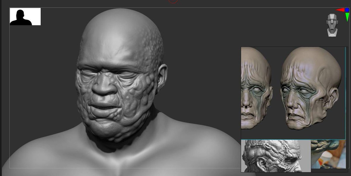 Any guesses on what Dune character I’m making? #dune #wip #sneakpeek #zbrush #kirenindigital