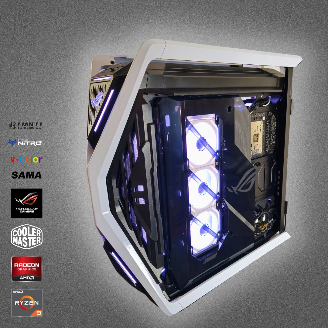Top3Entertain's tweet photo. I Finished building my All AMD All ASUS Build and was happy with how it came out. Video pf the process is in the comments below
#Asus #AMD #Sapphire #SapphireTechnology #Radeon #Ryzen #LianLi #SapphireNitro #VColor #Sama #AsusRog https://t.co/b2k1ScenAR