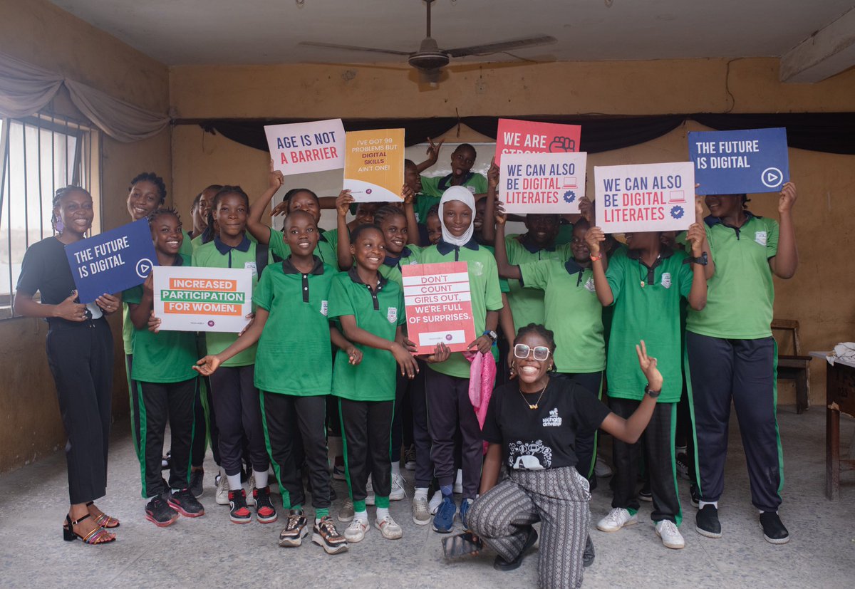 Tech4DevHQ's tweet photo. Stay tuned for more updates as we continue to pave the way for a future where every girl child has the opportunity to succeed in the world of technology.

#InternationalWomenMonth #STEM #EmpoweringEveryGirlChild #DigitalAdvocacy #TechGirlsDrive #Tech4Dev https://t.co/YXnfBrNMpo