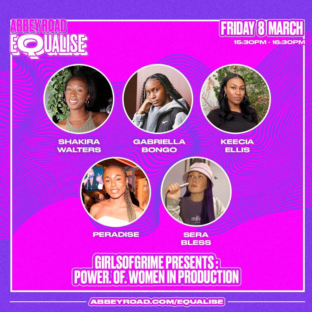 Today to celebrate International Women’s Day we join @AbbeyRoad’s EQUALISE for a special ‘Power.Of.Women in Production playback & panel session. Tickets are SOLD OUT but you can stream online: abbeyroad.com/equalise