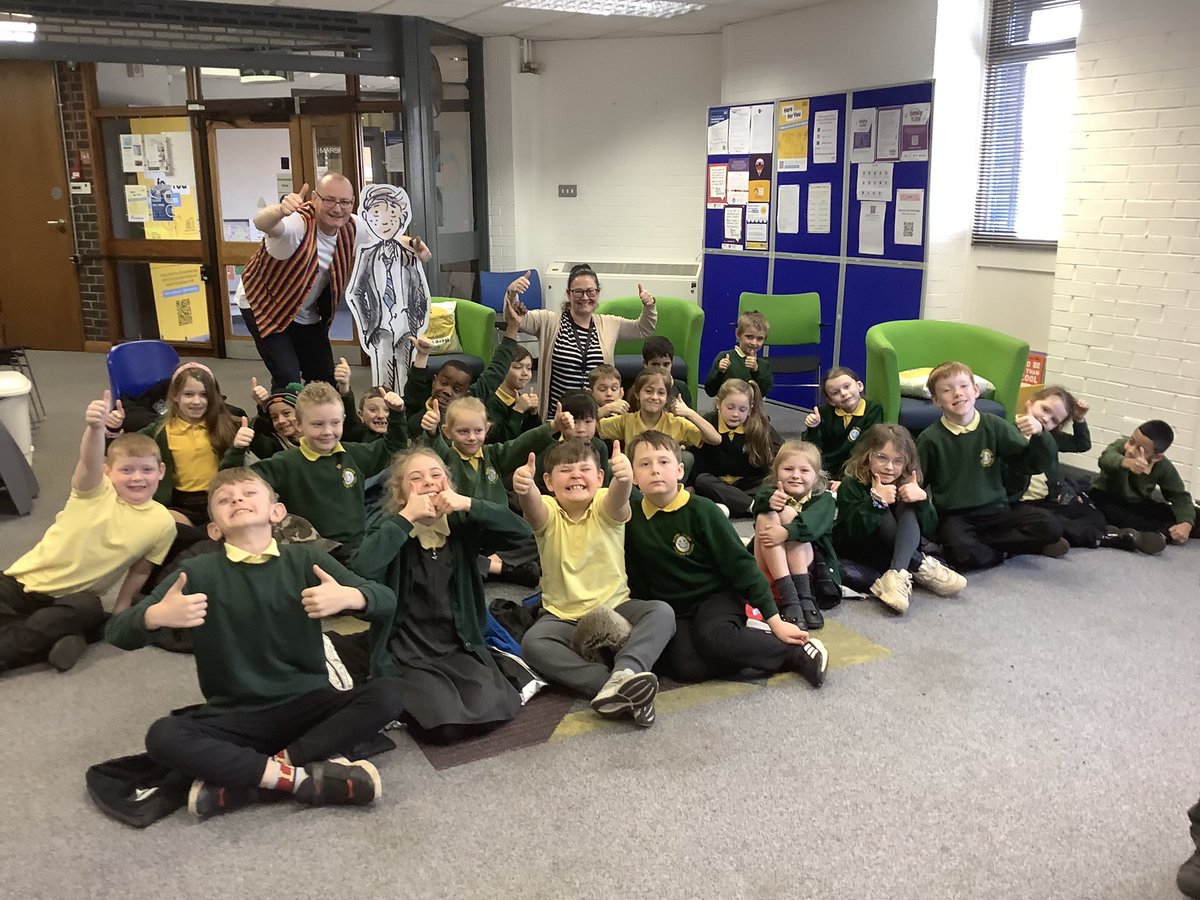 We had a fabulous day the library with <a href="/dan__worsley/">Dan Worsley</a> <a href="/WiganLibraries/">Wigan Libraries</a> thank you for having us! 📚