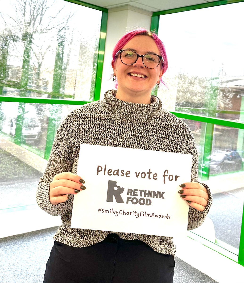 RethinkFoodUK's tweet photo. There's only 5 days left to vote at the @SmileyCFA &amp; we'd love your vote #peopleschoice.  You can vote for us at https://t.co/PC0J9TKv8w  &amp; help us rethink food &amp; make a difference #cfa24 #charityfilm #charityfilmawards https://t.co/vAWVhlr64Q