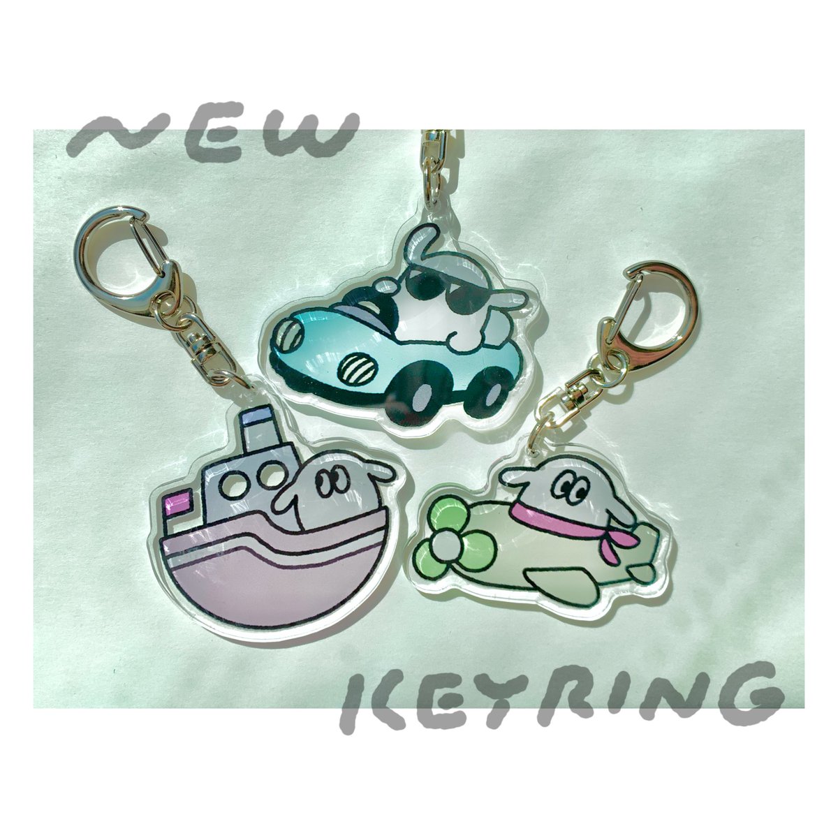 nyeri_Illust's tweet image. 🎪新作🎪のりものアクキー！
梅田ロフトさんにて3/21まで販売中です！
#popbox #クリエイターズフェスティバル