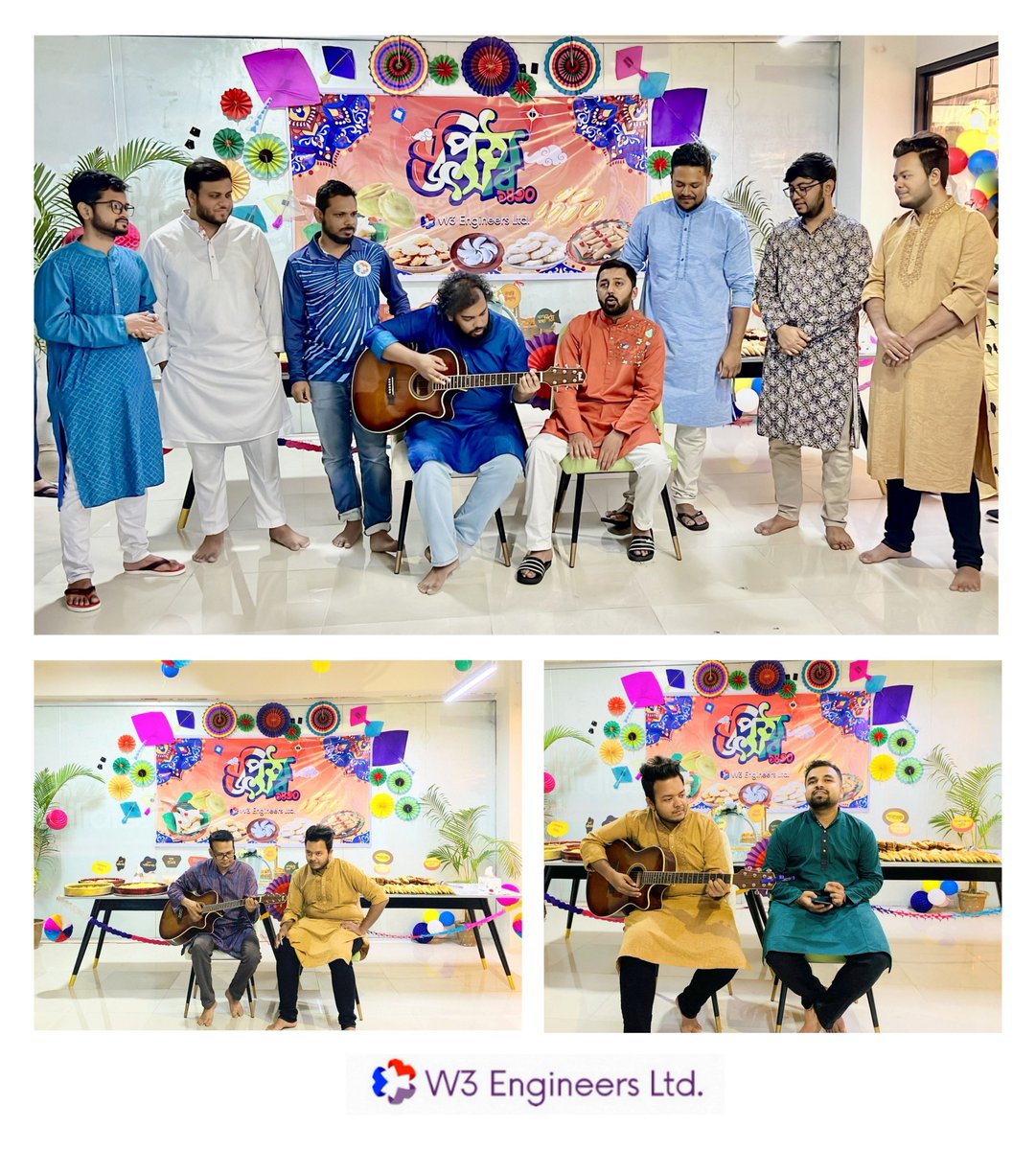 w3engineers's tweet image. Pitha Utshob Celebration at W3! 
W3 Family enjoyed scrumptious Bengali Pithas and heartwarming performances as we gathered for a pitha utshob like no other. A huge shoutout to all W3 members for making this event a success! 
#PithaFiesta #TeamHarmony #W3Community #W3Family
