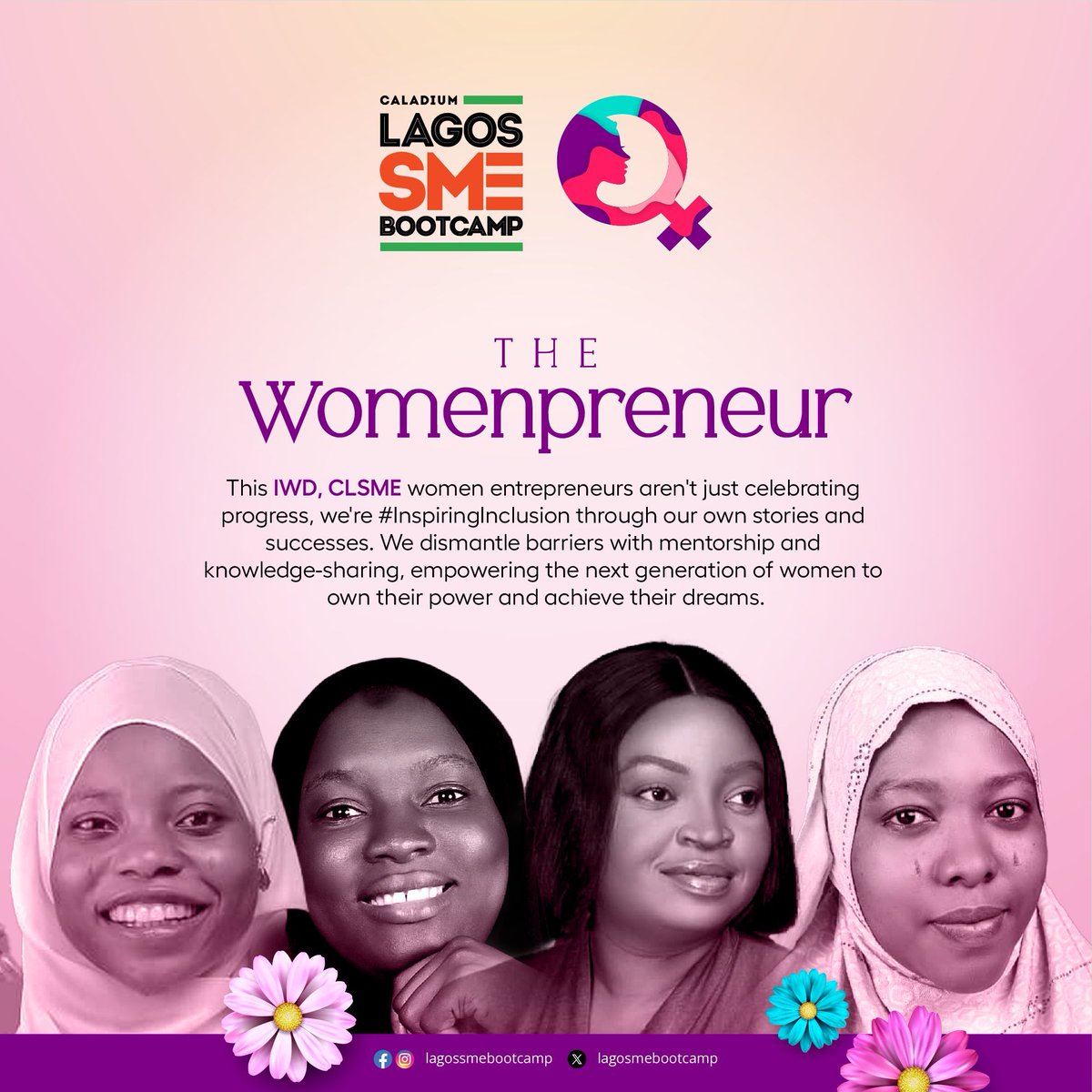 Happy International Women’s Day, CLSME Womenpreneurs! Y'all are crushing it! Your leadership & passion inspire us to chase dreams & build a brighter future. #iwd2024 #clsme #sme #caladium #caladiumsmecommunity #naijabosslady #inspiringinclusion