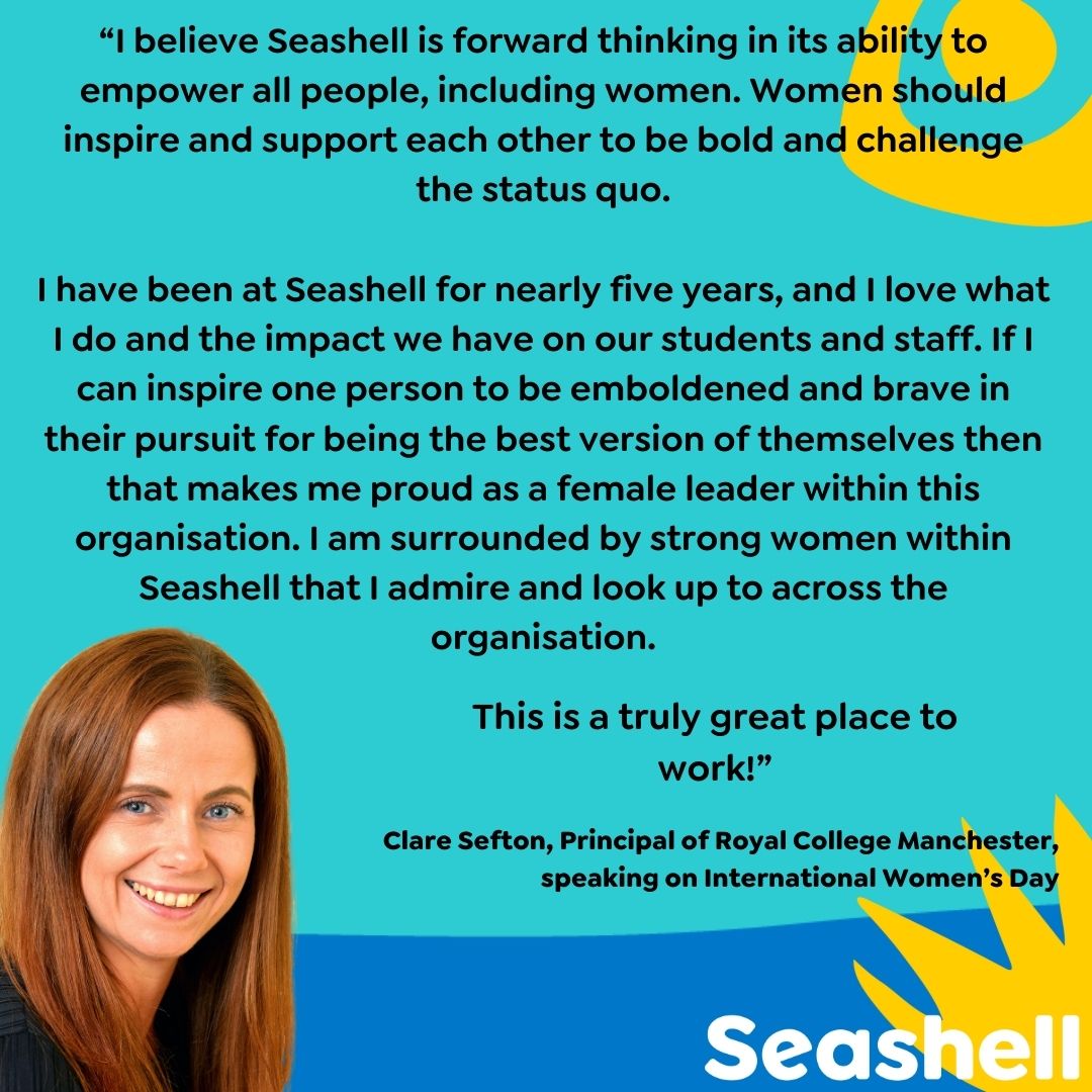 Happy #InternationalWomensDay to our inspiring students, staff, volunteers and supporters. 

We're celebrating this year's #InspireInclusion theme with a word from Royal College Manchester Principal Clare Sefton. 

Learn more about our work and job roles: ow.ly/n9Ij50QOtwG
