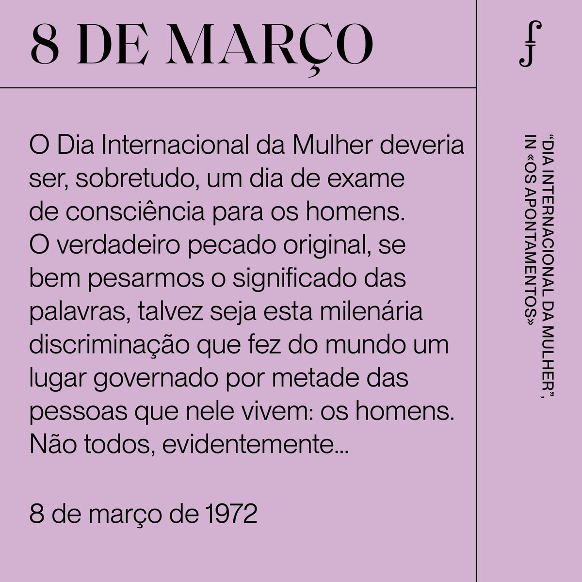 FJSaramago's tweet photo. Dia Internacional da Mulher! https://t.co/9xAWXOvKLN