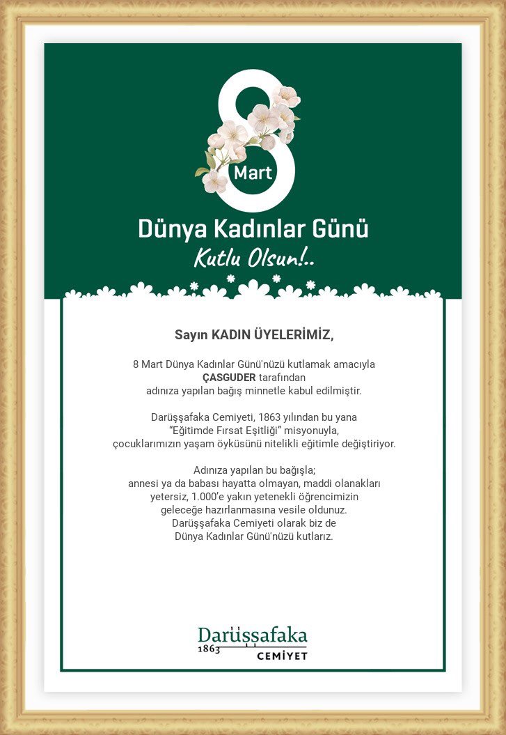 Değerli Kadın Üyelerimizin Dünya Kadınlar Gününü, her alanda fırsat eşitliği ilkemiz kapsamında çocuklarımızın eğitimine destek olarak kutladık. #8MartDunyaEmekciKadinlarGunu 
#8Mart2024 
<a href="/kamu_uzmanlari/">Kamu Uzmanları Platformu</a> 
<a href="/Darussafaka/">Darüşşafaka Cemiyeti</a> 
#kariyeruzmanları 
#ÇalışmaveSosyalGüvenlikBakanlığı