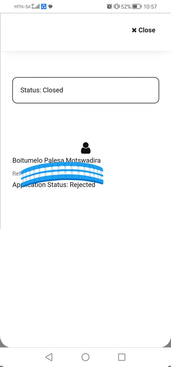 PMotswadira's tweet photo. @myNSFAS I appealed yesterday, got rejected today and I uploaded a declaration form that states that I have no guardian and parents yet I got rejected... This is unfair, this is my 2nd year without funding and I've been passing my modules n it's my final year😭 https://t.co/xkx9ulrTHg