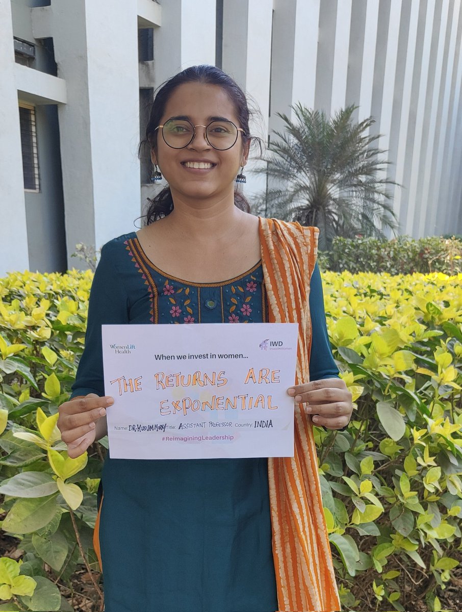 Kusum V Moray (@commed_doc) on Twitter photo Joining the #IWD2024 #Campaign by <a href="/womenlifthealth/">WomenLift Health</a>
We need to #InvestInWomen as the returns are #exponential
#ReimaginingLeadership Joining the #IWD2024 #Campaign by <a href="/womenlifthealth/">WomenLift Health</a>
We need to #InvestInWomen as the returns are #exponential
#ReimaginingLeadership
