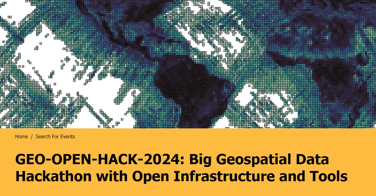 🌍Join the GEO-OPEN_HACK! 

Hosted by @IIASA_Vienna and co-organised by <a href="/BigDataEcology/">spatial-ecology</a> in Laxenburg, Austria. Topics: open #geospatial tools, #bigdata, cloud computing and Machine Learning for Earth Observation!

Only 25 spots available: apply by March 15 shorturl.at/HMUV5