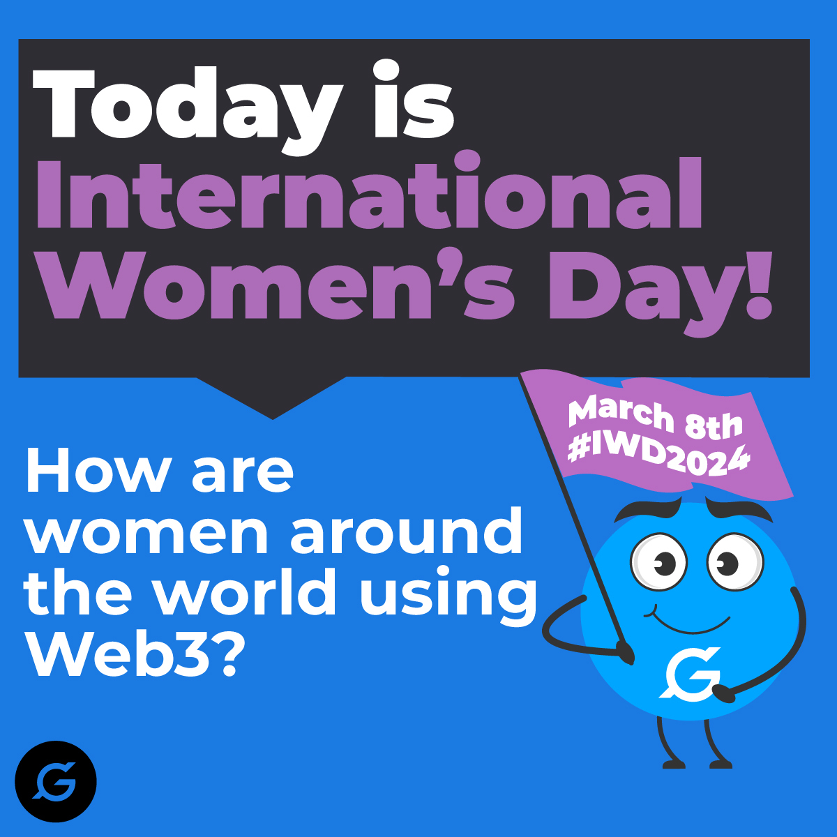 gooddollarorg's tweet photo. Today is International Women’s Day! 💜💪 #IWD2024

Inclusion is key to building the digital economy 📲🤝

When women do better, communities and economies do better.

How are women around the world using Web3? We asked them! https://t.co/TW8PLgXmvO