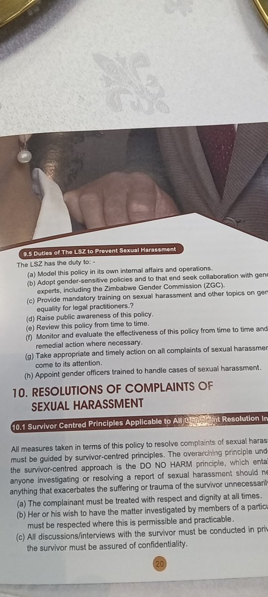 Under the new policy the Law Society has assumed duties but also identified duties of law firms in addressing sexual harassment