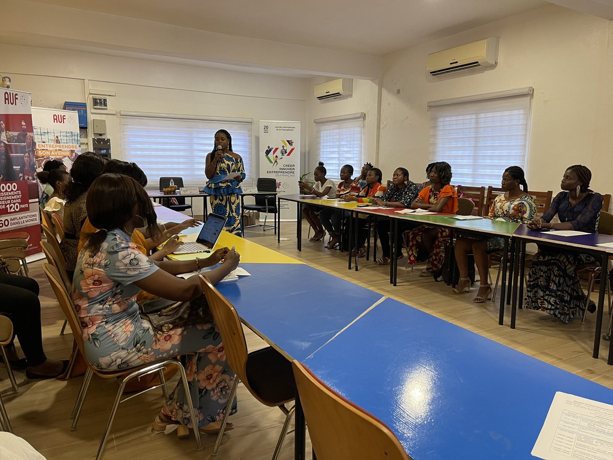 Actuellement en cours à <a href="/AUFBenin/">AUF Bénin</a> et en direct sur facebook.com/share/v/sytg7s…, l'atelier discussion sur le thème:
"Le challenge entrepreneurial en tant que femme: Quels dispositifs d'accompagnement ?".
#8mars #8mars2024
