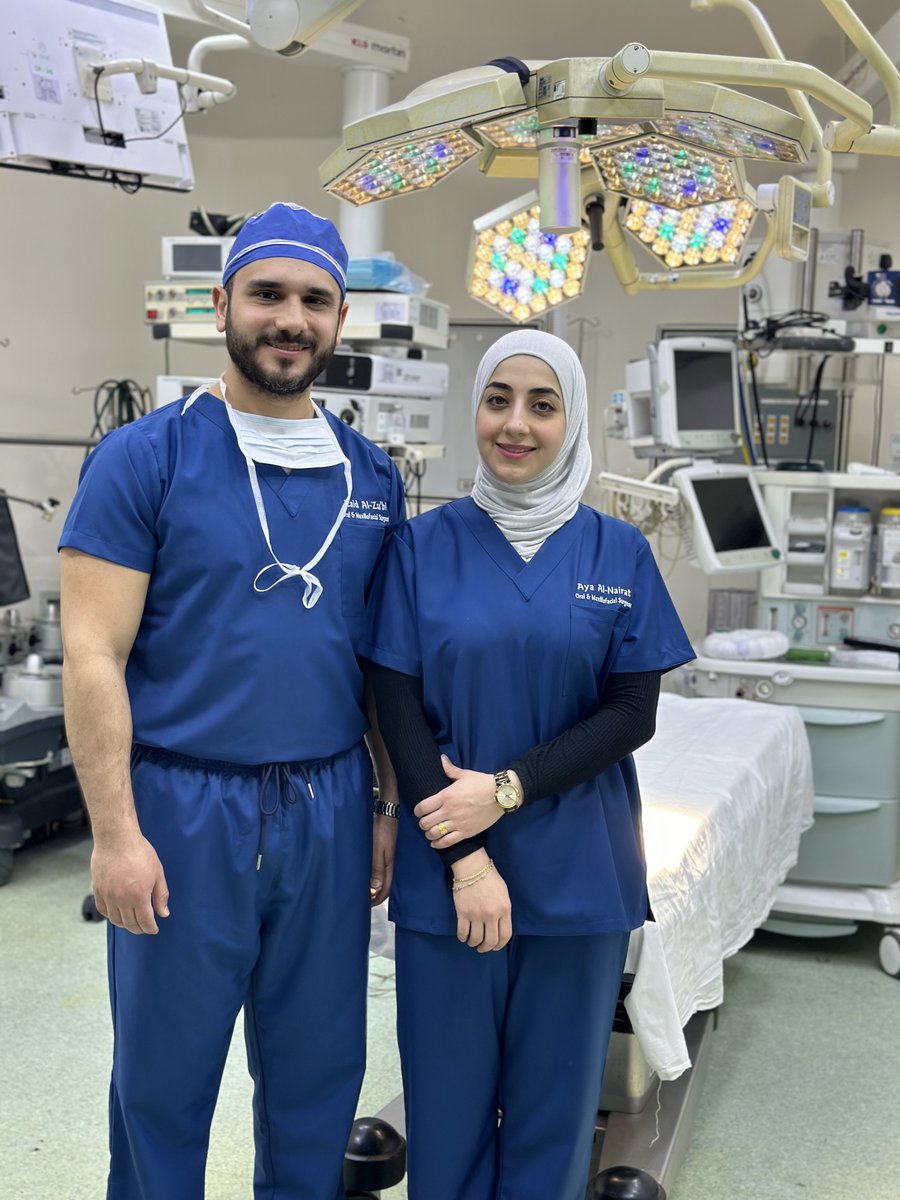 OperationJordan's tweet photo. A sincere appreciation to our outstanding volunteer surgeons Dr.Zaid Al-Zu’bi and Dr.Aya Al-Nairat https://t.co/l4tLZNsoj9