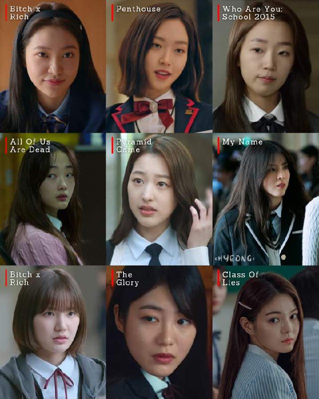 kdrama_menfess's tweet photo. ⚠️🔥 JUDUL DRAMA ADA DI SETIAP PICT🔥⚠️ Siapa Villain Girl Fav mu?? •kdm• https://t.co/hDsZ4jISiC