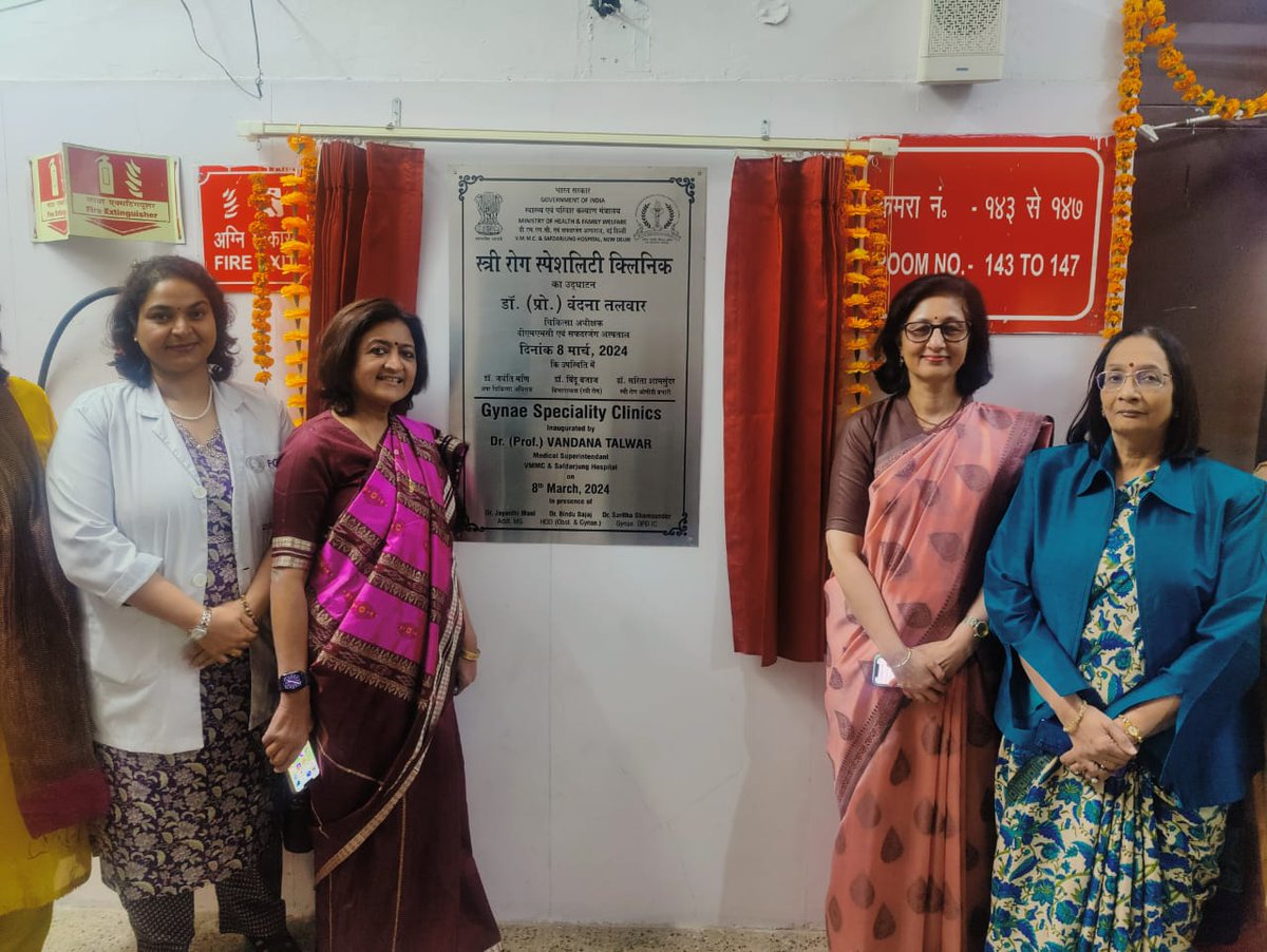SJHDELHI's tweet photo. Today on the occasion of International women's day Dr Vandana Talwar, MS inaugurated  speciality clinics of Gynae Oncology &amp; Urogynaecology in the OPD block of  Dept of Obs &amp; Gynae, in the presence of all additional MS, Dr Bindu HOD, Dr Saritha Shyamsundar I/C GynaeOnco &amp; faculty https://t.co/sW5sWT43us