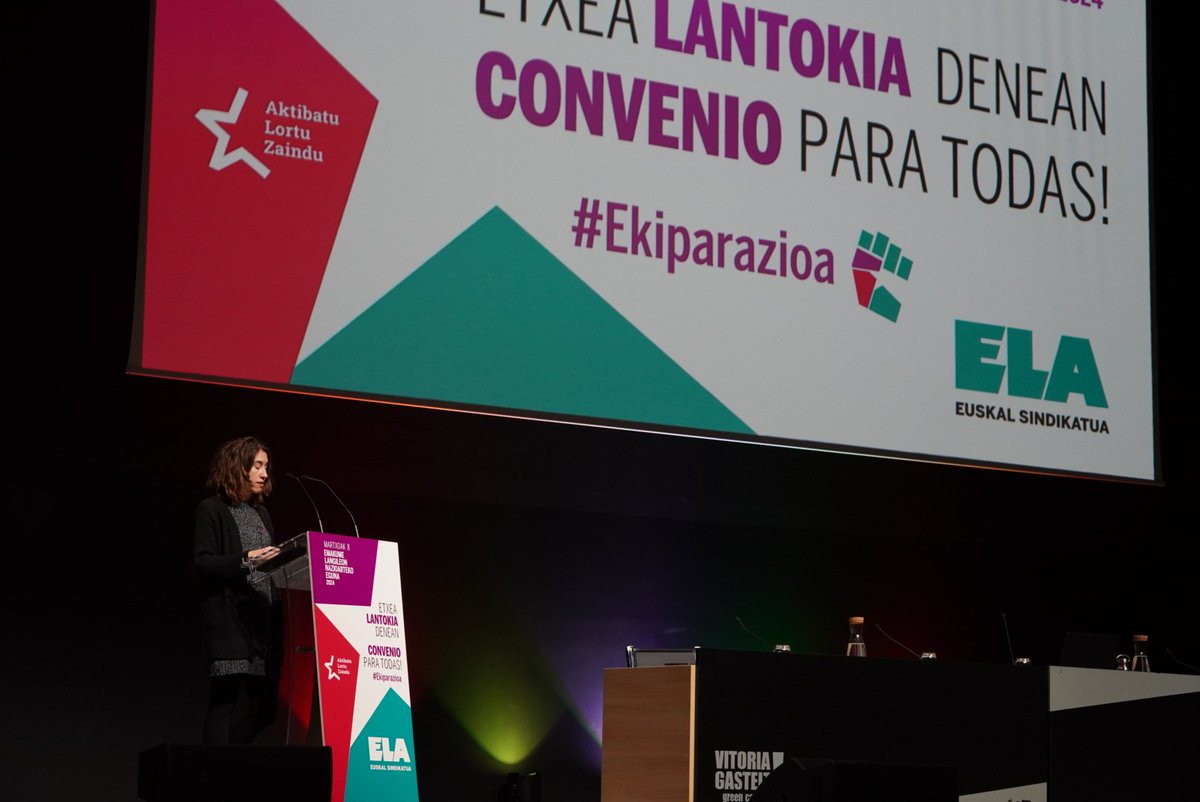 🟣✊🏾#𝑴8| 𝑬𝙢𝒂𝙠𝒖𝙢𝒆𝙚𝒏 𝑵𝙖𝒛𝙞𝒐𝙖𝒓𝙩𝒆𝙠𝒐 𝑬𝙜𝒖𝙣𝒂

💬Ekitaldia hasi dugu Gasteizko Europa Jauregian, etxeko langileen prekarizazioa hizpide eta alternatibak eraikitzen

📢𝘌𝘵𝘹𝘦𝘢 𝗹𝗮𝗻𝘁𝗼𝗸𝗶𝗮 𝘥𝘦𝘯𝘦𝘢𝘯, ¡𝗰𝗼𝗻𝘃𝗲𝗻𝗶𝗼 𝘱𝘢𝘳𝘢 𝘵𝘰𝘥𝘢𝘴! #ekiparazioa