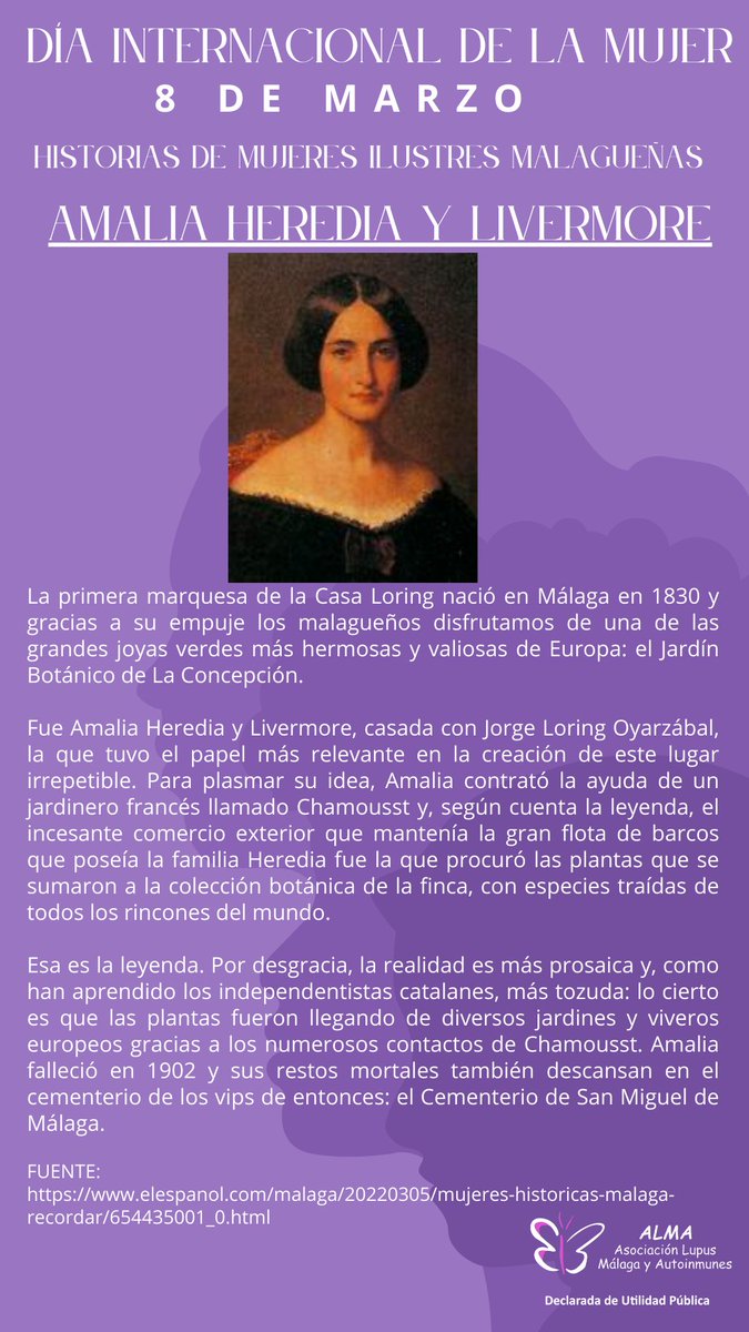 LupusMalaga's tweet photo. Aquí va nuestro pequeño homenaje a unas pocas de las muchas mujeres relevantes Malagueñas que se hicieron hueco en la historia y que nos sirven de inspiración. 1/2
8 de Marzo Día Internacional de la Mujer https://t.co/7KfxOgjIOl