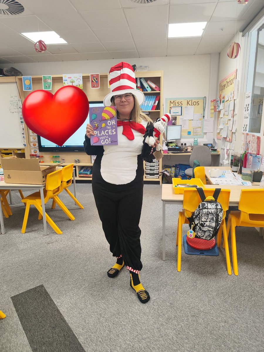 MissKlos's tweet photo. I entered the Dr Seuss Competition and won! So chuffed!!! Thank you so much @DrSeuss https://t.co/2XSE7qC9kb