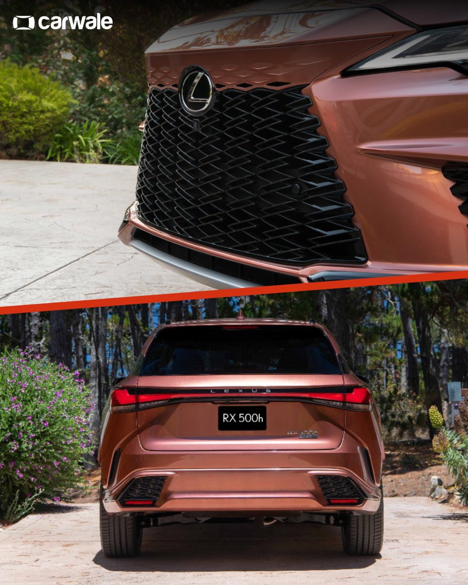 CarWale's tweet photo. #LexusIndia has commenced the deliveries of the #RX500h F Sport Performance!

The 1.18 crore (ex-showroom) #SUV is powered by a 2.4-litre petrol-hybrid engine that puts out 366bhp.

#Lexus #LexusRX500h #RX500h #CWNews #FSportPerformance https://t.co/kb2fxRTwhN