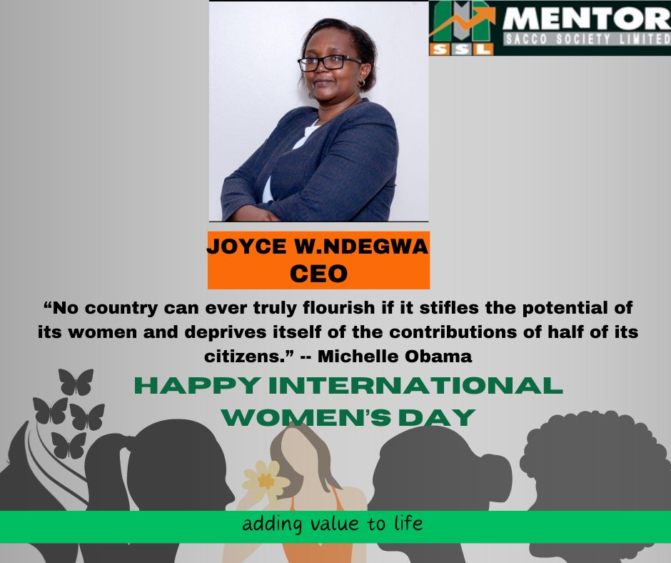 To  the strong and resilient women, your courage inspires us all. Your  strength knows no bounds. Empowering women to inspire change and make a  lasting impact on society. #HAPPYINTERNATIONALWOMENSDAY#Mentorsacco#addingvaluetolife