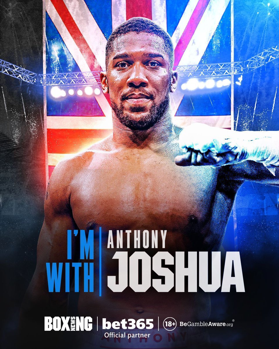 BoxingNewsED's tweet photo. RT if you want to see an @anthonyjoshua victory tonight. 🇬🇧

Bet on the fight with @bet365 here: https://t.co/g5UbFlrVHp

#JoshuaNgannou #Ad 18+ BeGambleAware https://t.co/LeZxitSsub