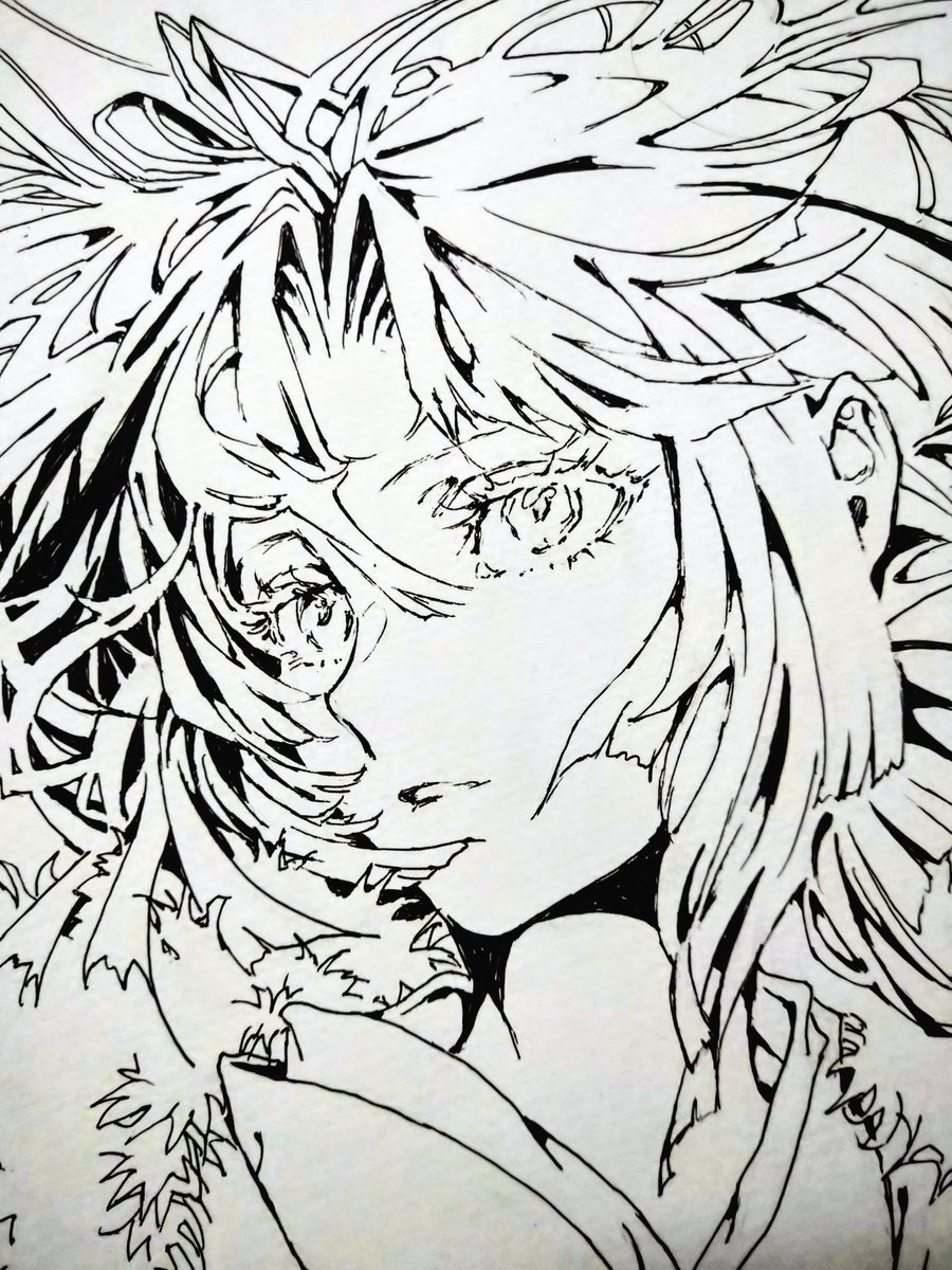 unitosarasa's tweet photo. ETERNAL MOMENT
永遠の瞬間
(顔部分拡大)
#RIGHTWORK #DRAWING #SARASA05 #空の境界 #両儀式 https://t.co/A6ZUTfh7CO