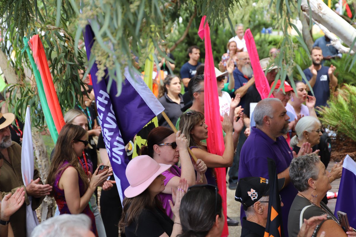 Thank you to everyone who rallied at Parliament House in support of closing the gender pay gap this International Women's Day.💜WA's Gender Pay Gap figure was unvelied as 22%. It shows that there is still significant work to do, so let's get to work! 💪 #IWD24