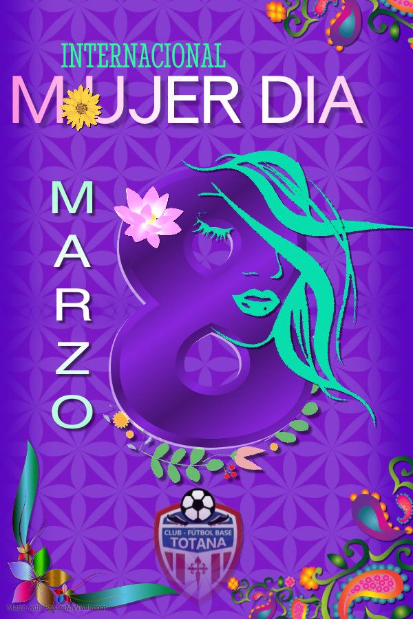 💜💜 𝟴 𝙈𝙖𝙧𝙯𝙤 𝘿í𝙖 𝙙𝙚 𝙡𝙖 𝙈𝙪𝙟𝙚𝙧 𝙏𝙧𝙖𝙗𝙖𝙟𝙖𝙙𝙤𝙧𝙖
     Eres la artista de tu propia destino, 
      no dejes que nadie tome el pincel 
                  y pinte tu futuro. 💜💜