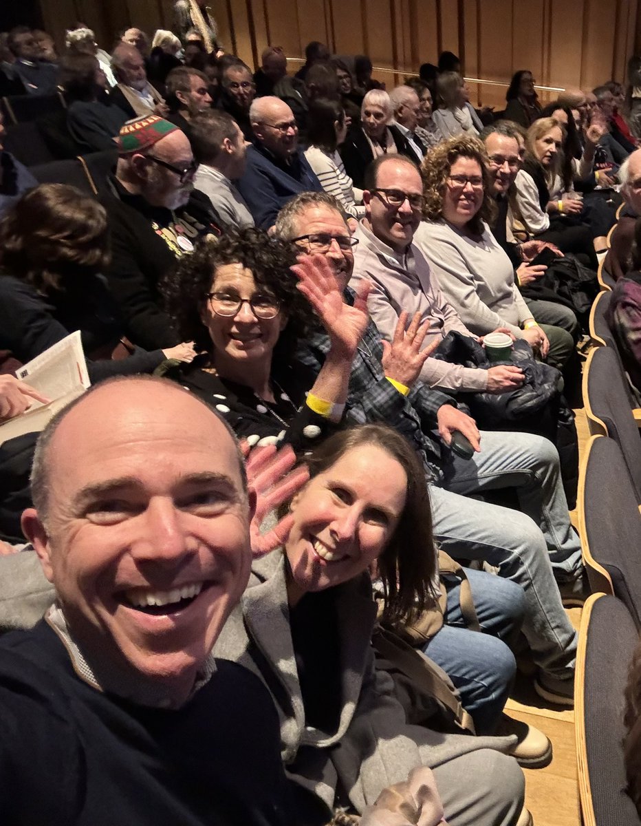 debra_author's tweet photo. The more they hate us the more I enjoy an evening surrounded by other Jews. What better outing for our Book Club than #JewishBookWeek (currently known as Book Week, because #JewsDon’tCount obvs). We even let our husbands come with! https://t.co/5BPWEOmAbR