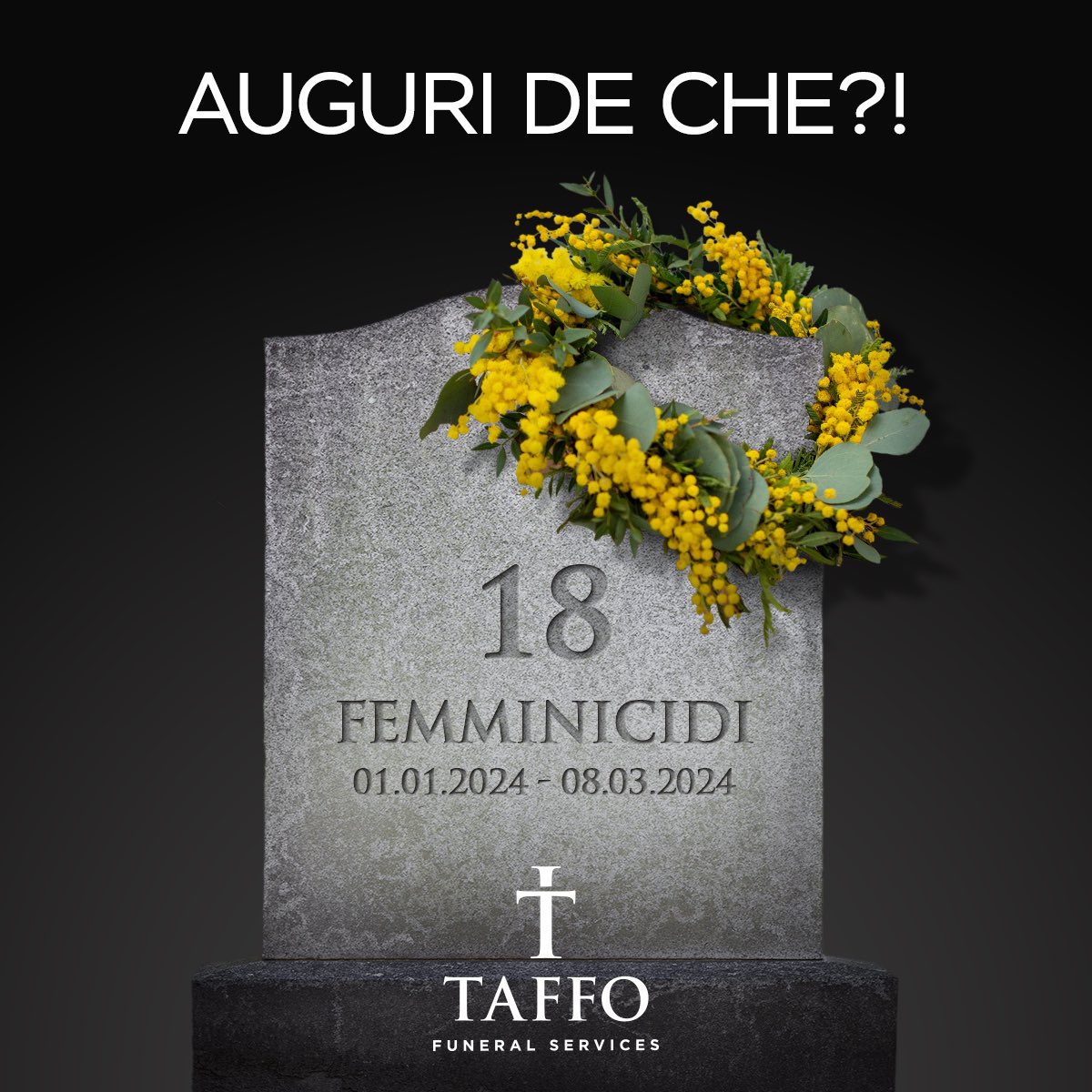 In soli 3 mesi sono state registrate 18 vittime donne, uccise in ambito familiare/affettivo per mano di un uomo. 

Se vivi una condizione di violenza o ne sei testimone chiama il 1522

(Fonte: Il Viminale | Ministero dell'Interno).