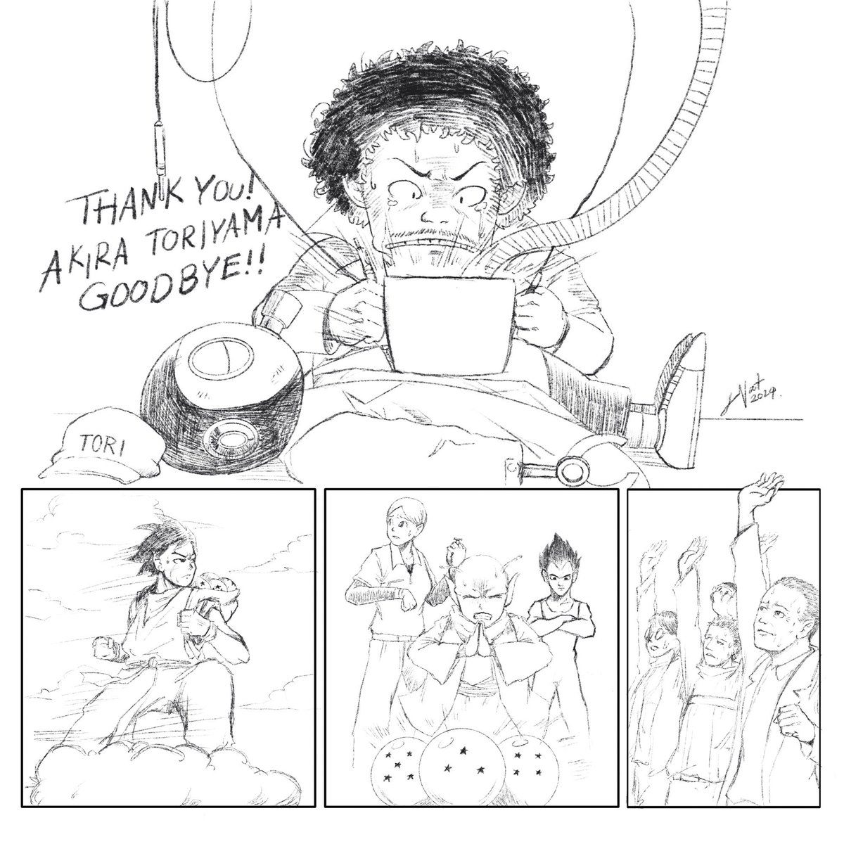 JPwork283280's tweet photo. Thank you for everything and inspired me to be Cartoonist you are the best man I know.
RIP TORIYAMA AKIRA
#JNat #MangaArt #DragonBallFanArt #ToriyamaAkira #RIP #Illustrator #Manga #Comic #MangaStyle #DragonballZ #DrSlump #drslumparale https://t.co/s9xt5TFpaC