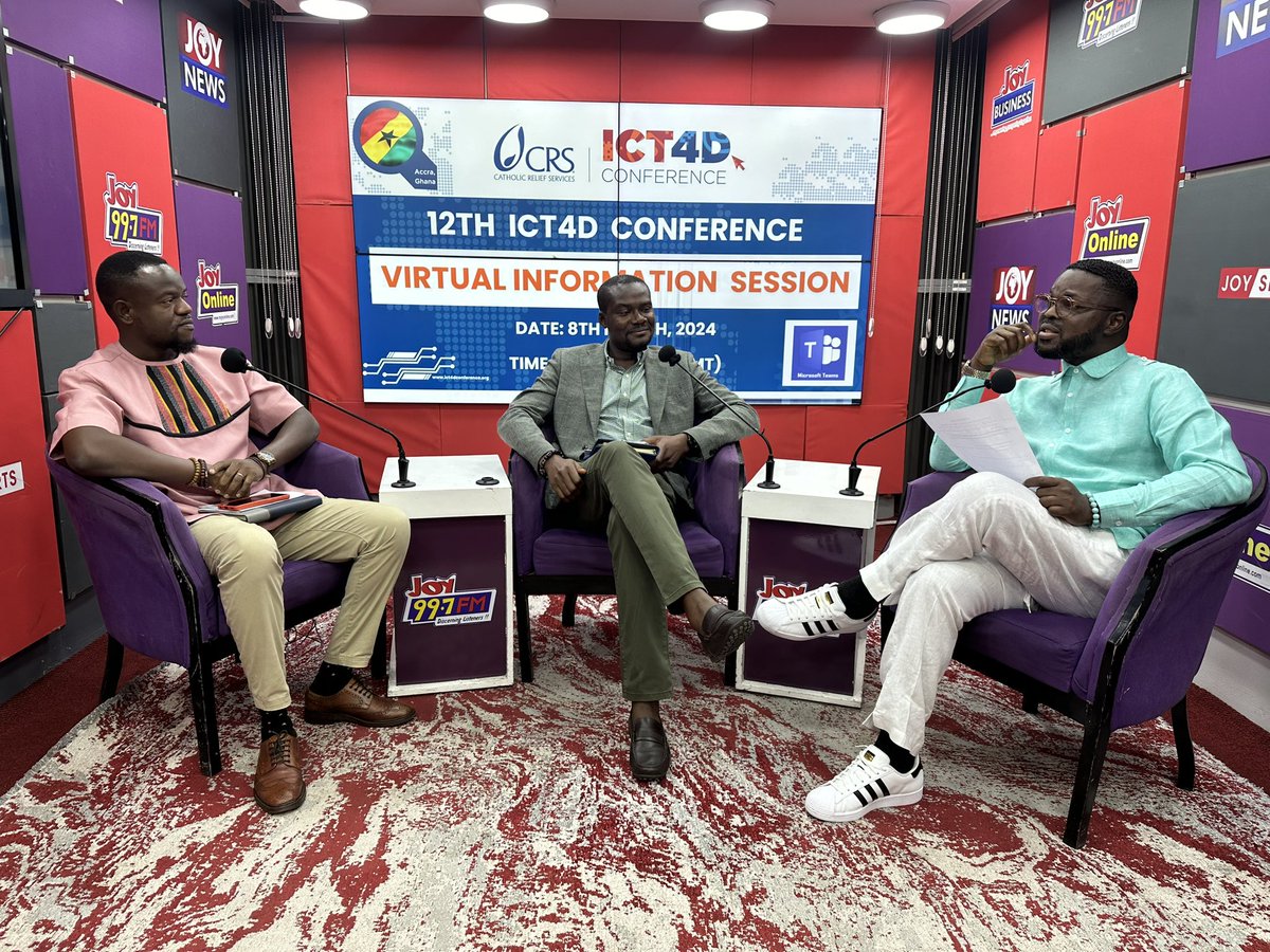 Our friends from the Catholic Relief Services join us in the studio to tell us about 12th ICT4D Conference. #JoySMS