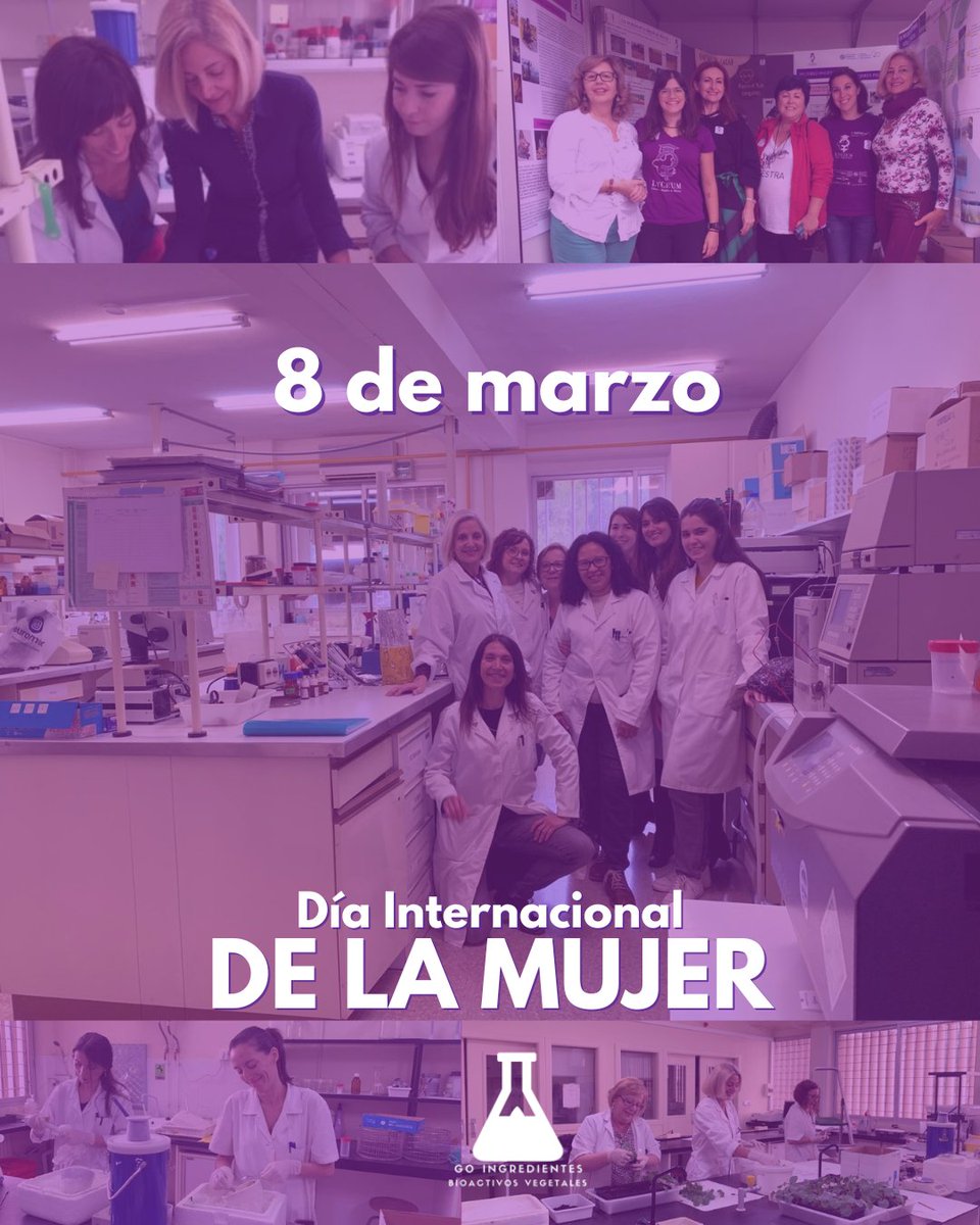 InBioVeg's tweet image. 💜 ¡Feliz Día Internacional de la Mujer!

#científicas #investigadoras #murcia #biovegetal #science