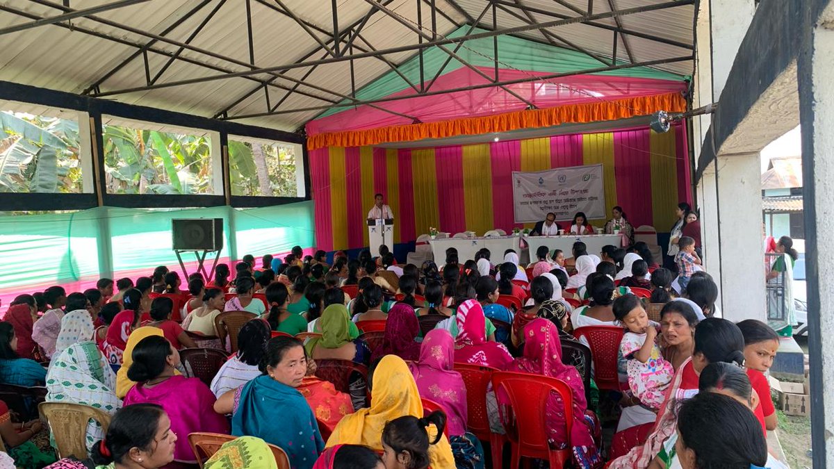 UNOPS_India's tweet photo. Assistant Commissioner @UdeshnaSarma addressed the gathering mentioning the importance of water and role of women in @jaljeevan_ .
@UNOPS country manager @vinodmishra_UN, Executive Engineer, IEC Specialist, Block Program Manager were also present at the event. @DenmarkinIndia https://t.co/vqUi8B6MBT