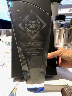 We are delighted to receive @NHSMaudsley's ‘Valued Partner’ award for Dr Debbie Robson's work with SLaM incl. SmokeFree team for over a decade, fostering clinical-research collaboration &amp; impact.🎉 What an excellent way to celebrate #InternationalWomensDay too! Congrats Debbie💫