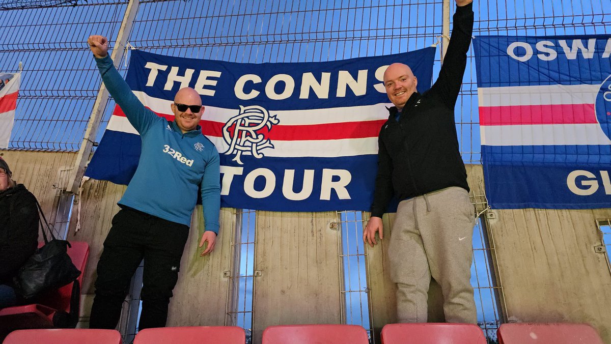 GConn1's tweet photo. What a trip again, it’s unfortunate we didn’t come back with a lead next week but it was well worth it. Follow follow Glasgow Rangers 🤝🏻🇬🇧 https://t.co/V97S0i4U39